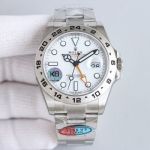 Rolex Explorer II 3285 Movement 42mm 904L Steel Dual Time SS Oyster Band Watch